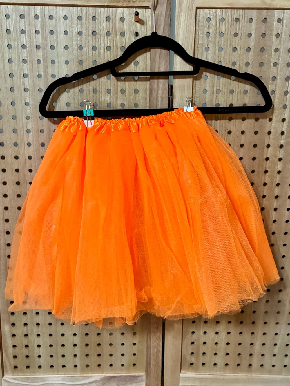 Bright Orange Tulle Skirt - Girls Flared Ballet Skirt